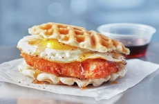 Chicken and Waffle Breakfast Sandwiches

