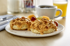 Cheesy Chorizo Gravy and Biscuits