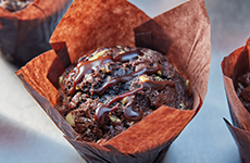 Double Chocolate Peppermint Muffins